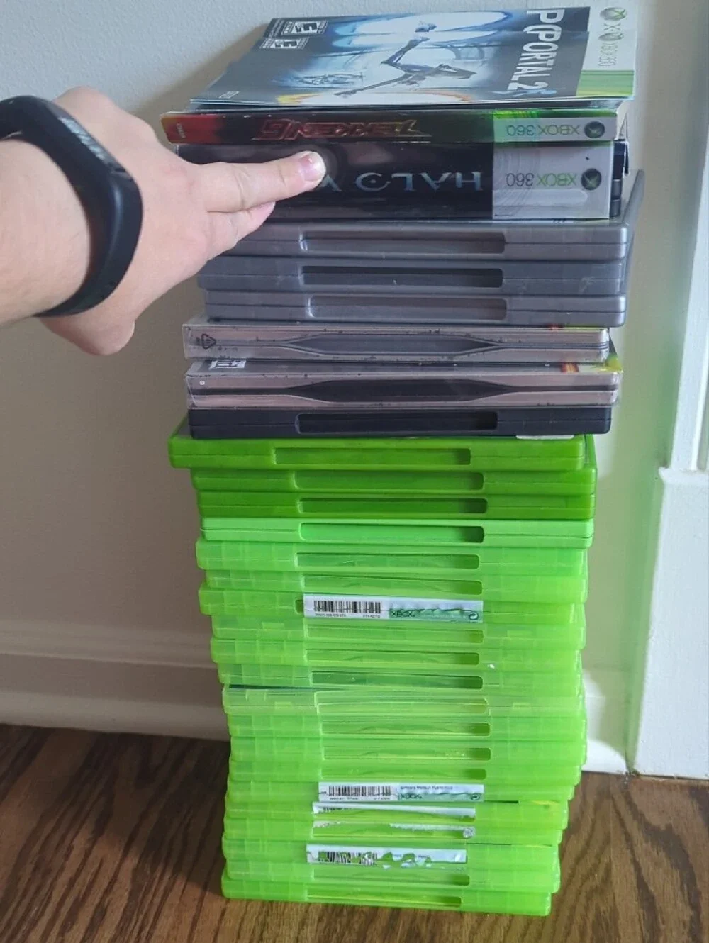 Green Video Game Disc Cases - Pack of Replacement Storage Cases